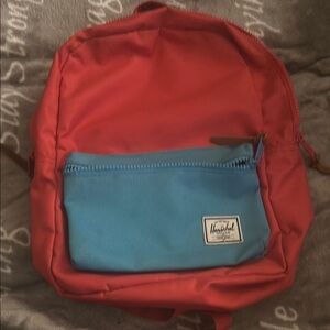 Herschel Supply Company Vibrant Red and Blue Casual Backpack
